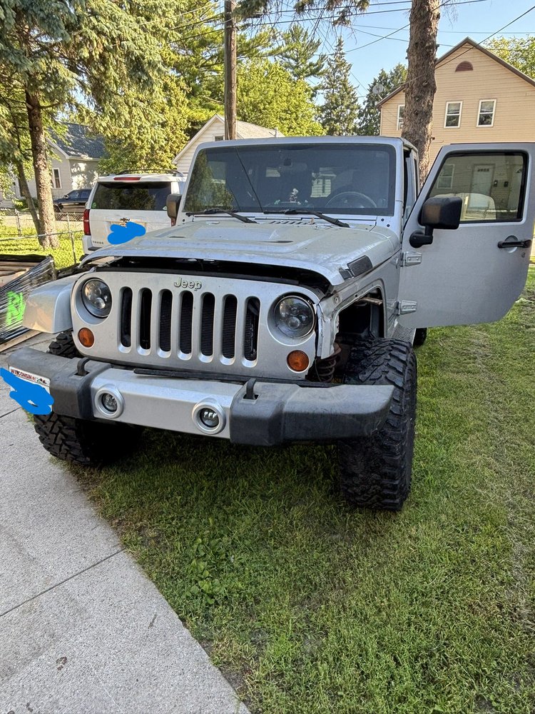 Jeep collision and drivetrain restoration